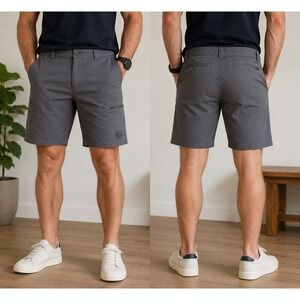 Fintech Mens Gray Performance Fishing Shorts Size XXL Quick Dry Cargo gorpcore